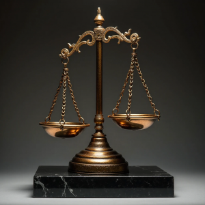 Legal Scales Sculpture