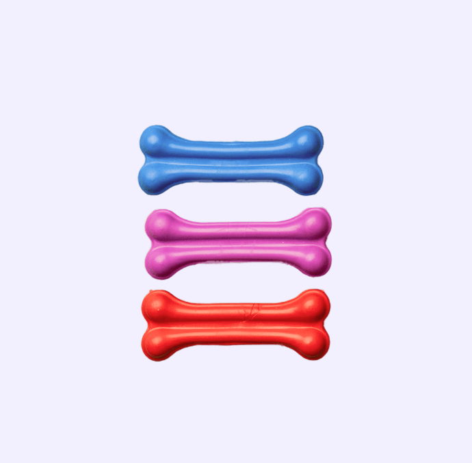 3 toy dog bones