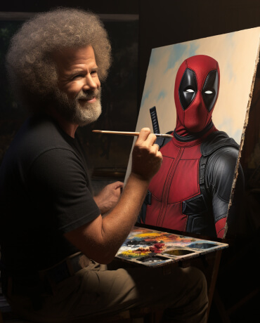 Painter and Deadpool