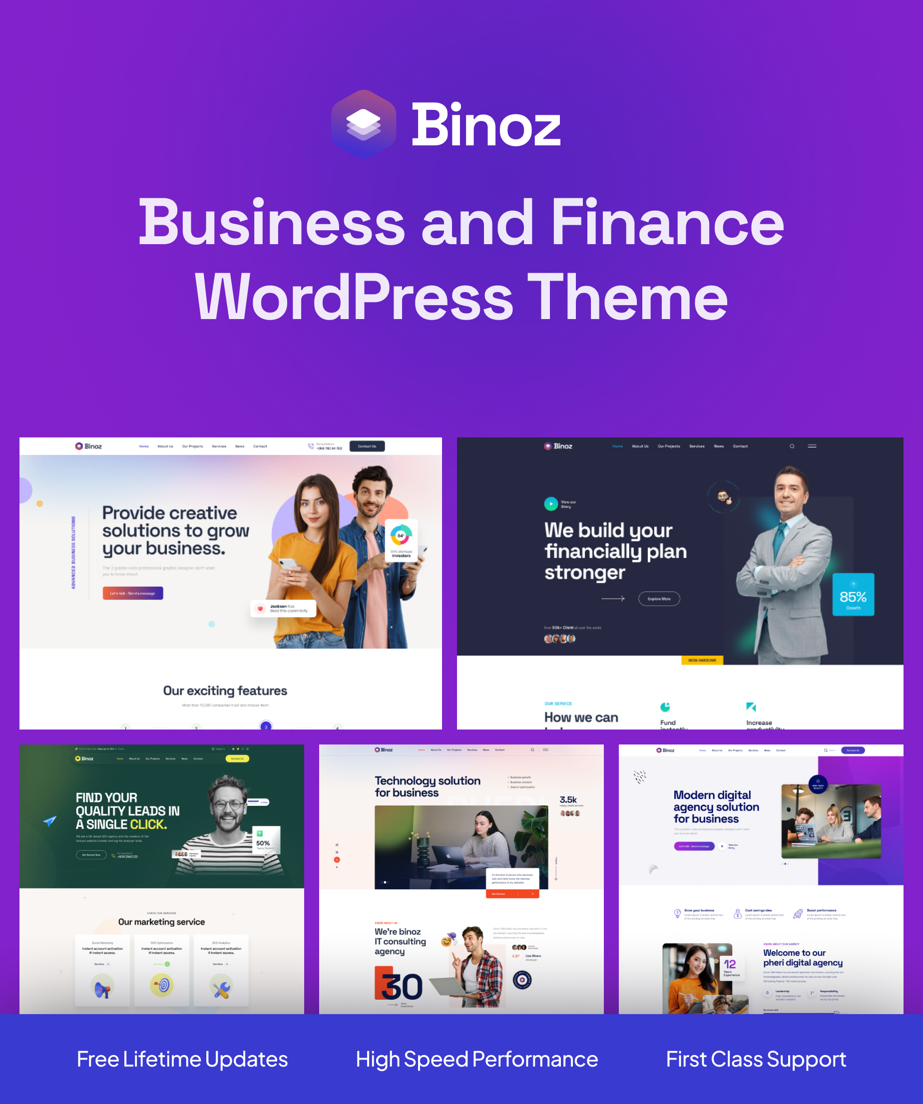 Binoz - Business Agency WordPress Theme
