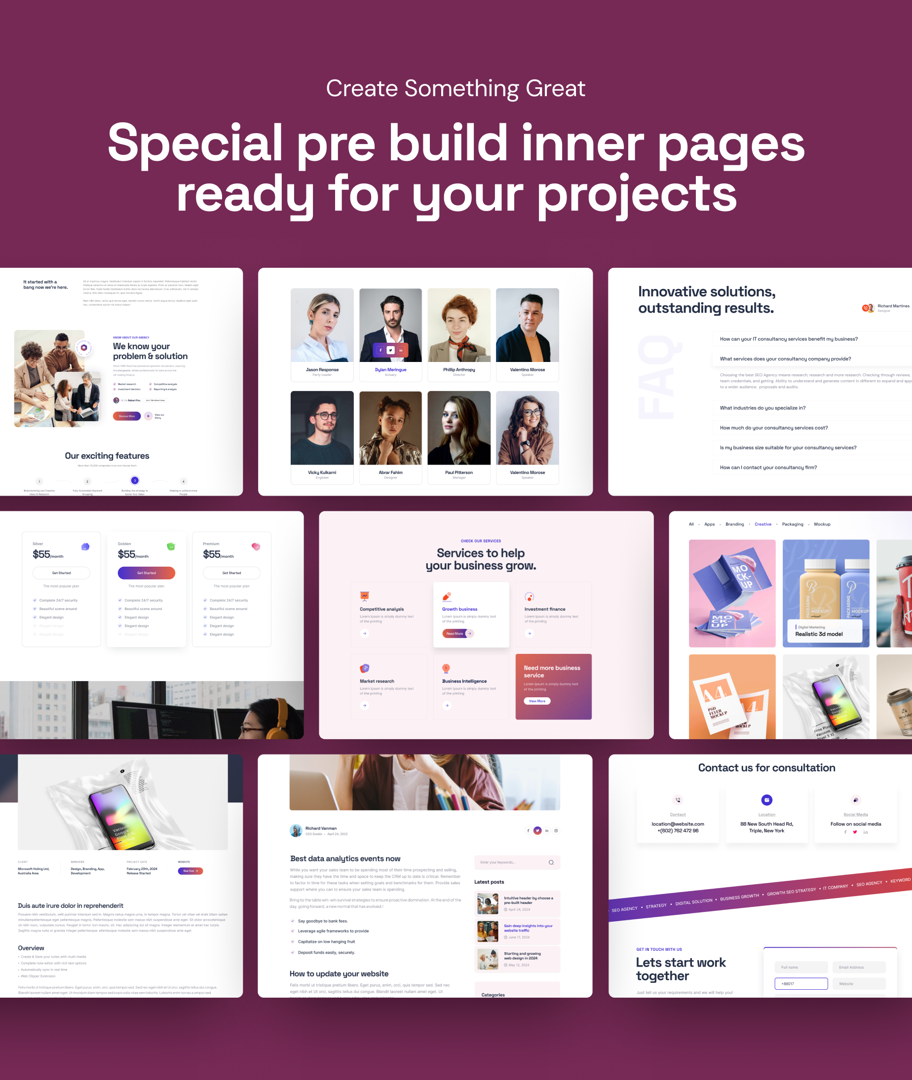 Binoz - Business Agency WordPress Theme