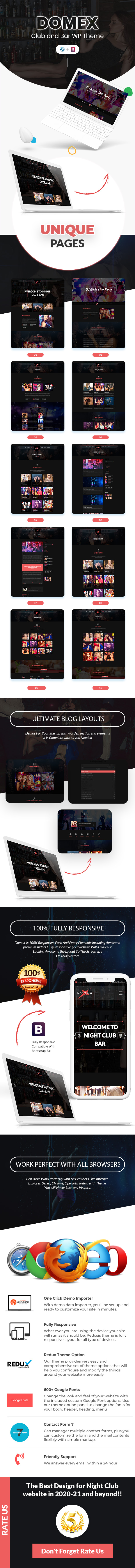 Domex - Night Club WordPress Theme