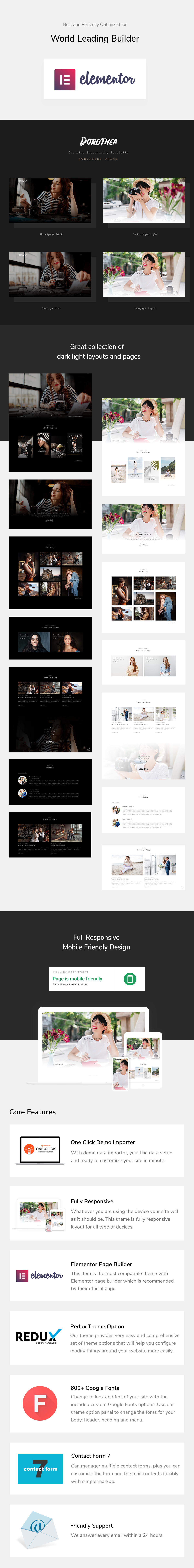 Dorothea - Photography Portfolio WordPress Theme