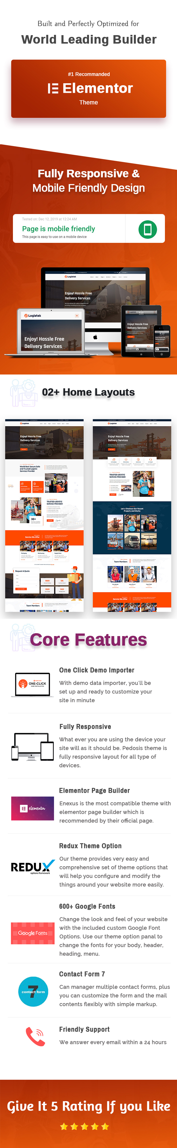 Logistek - Logistics & Transportation WordPress Theme