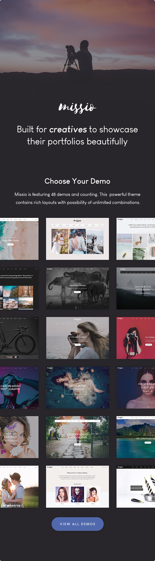 Missio – Photography WordPress