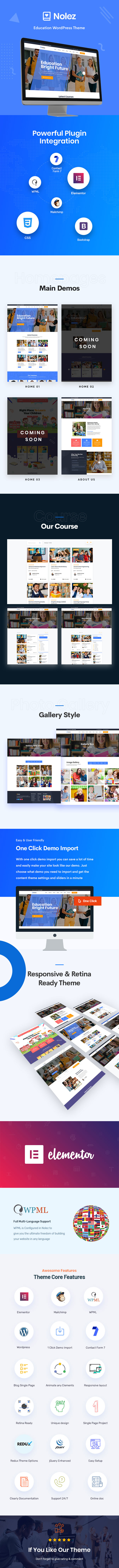 Nolez - Education WordPress Theme