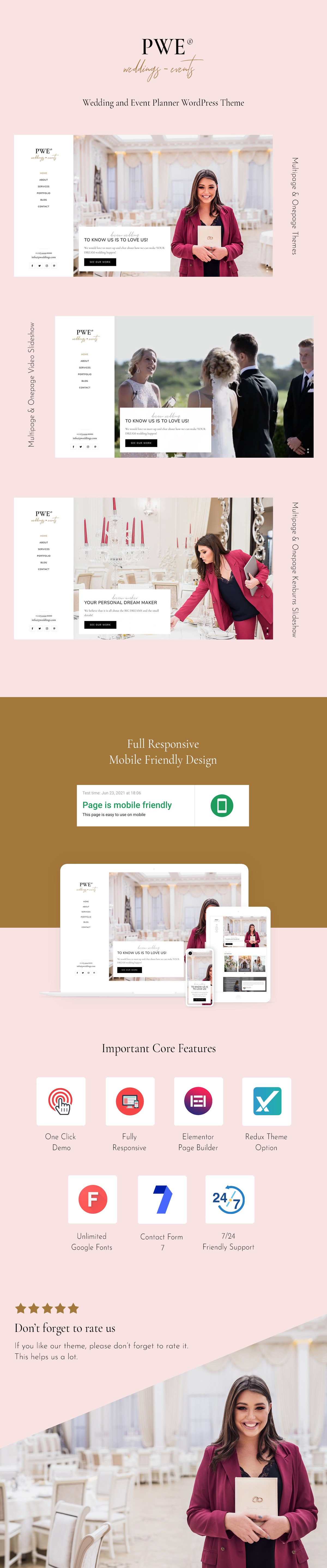 PWE - Wedding and Event Planner WordPress Theme