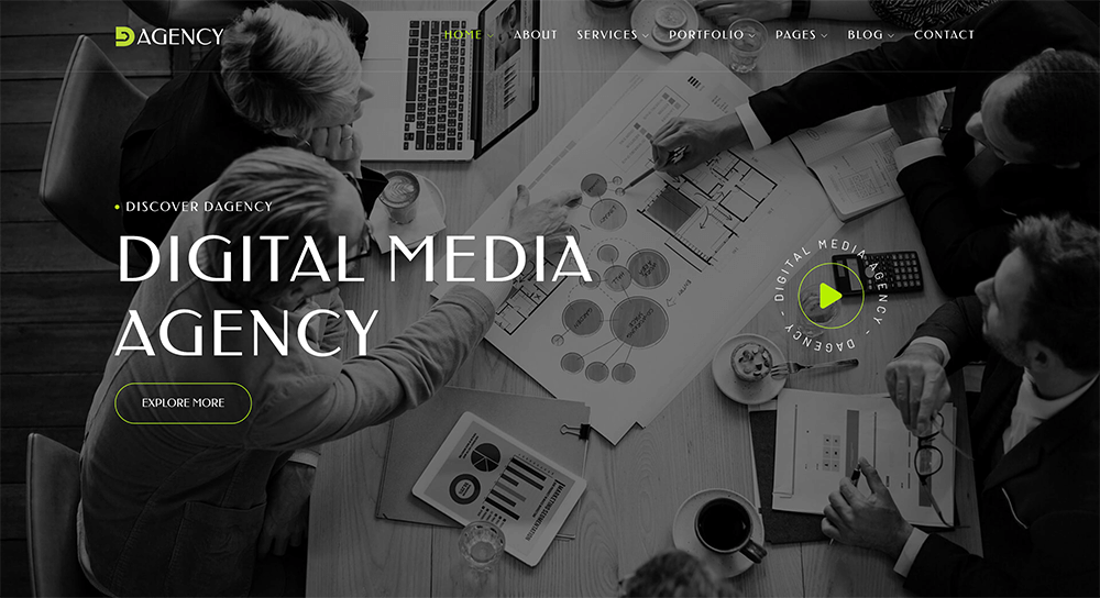Dagency - Creative & Digital Agency WordPress
