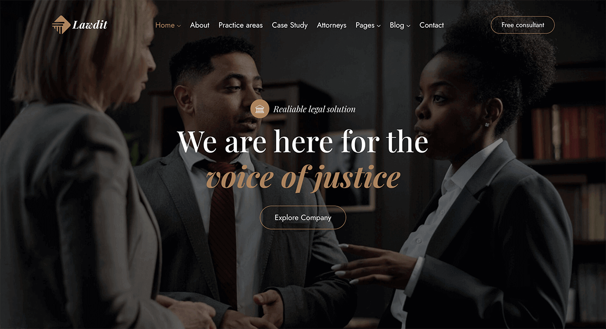 Lawdit - Lawyer and Law Firm WordPress