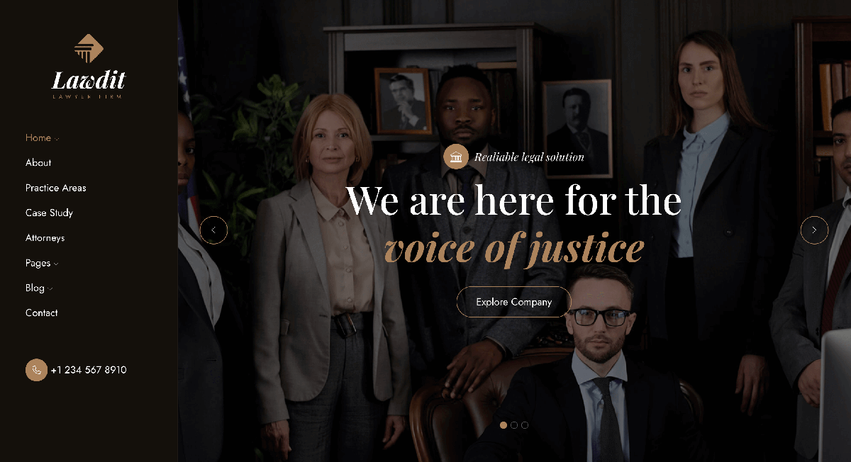 Lawdit - Lawyer and Law Firm WordPress