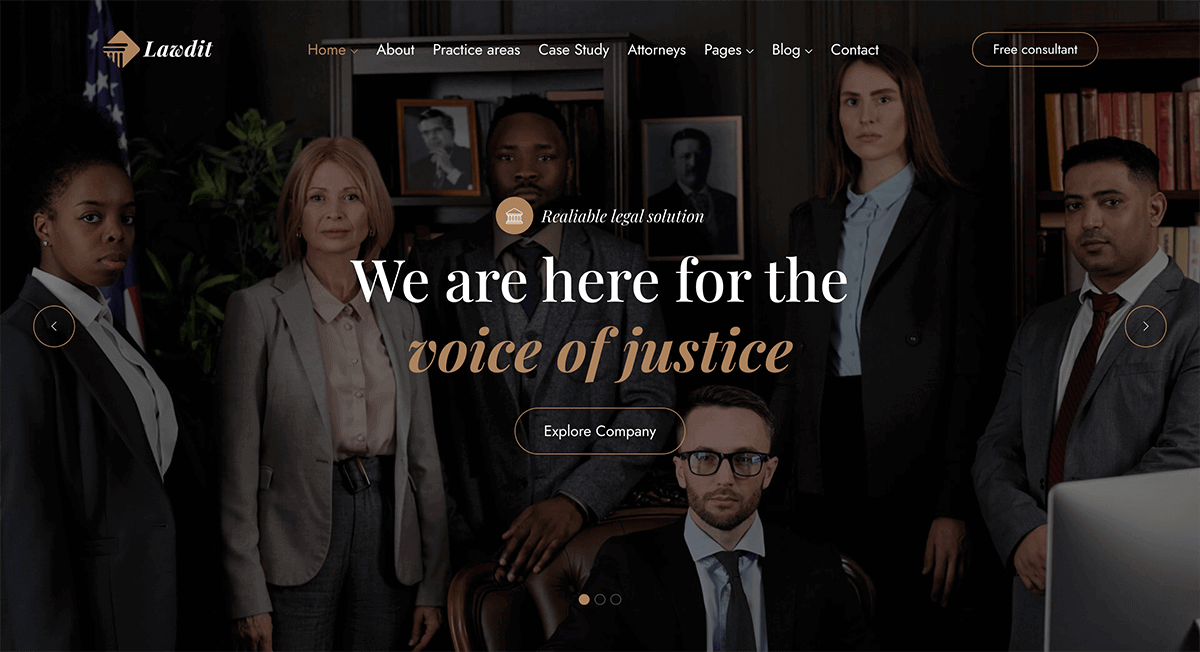 Lawdit - Lawyer and Law Firm WordPress