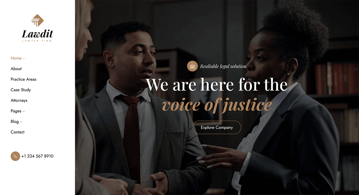 Lawdit - Lawyer and Law Firm WordPress