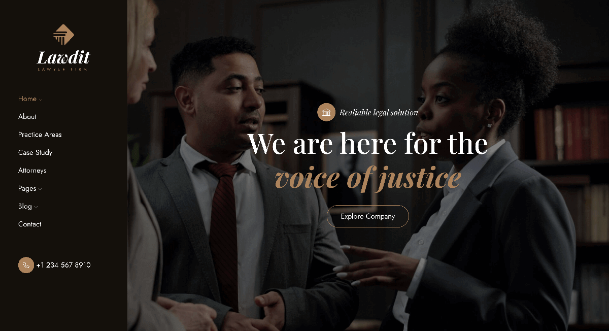 Lawdit - Lawyer and Law Firm WordPress