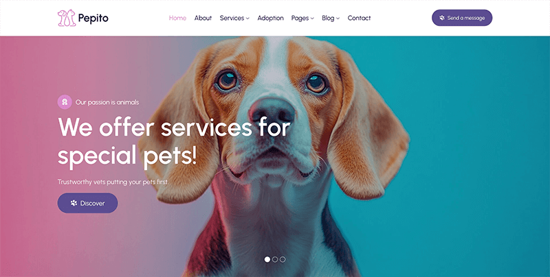 Pepito - Pet Care & Veterinary WordPress