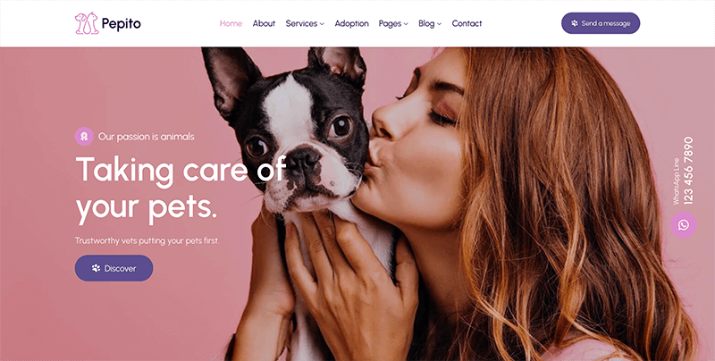Pepito - Pet Care & Veterinary WordPress
