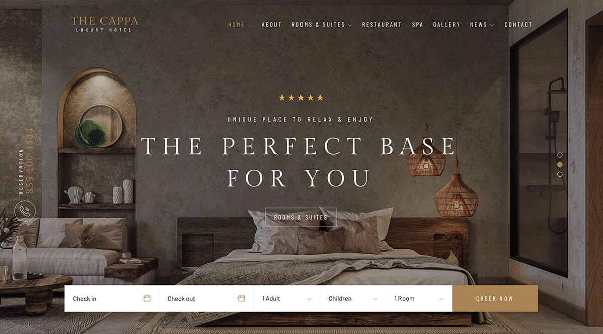 THE CAPPA - Luxury Hotel WordPress