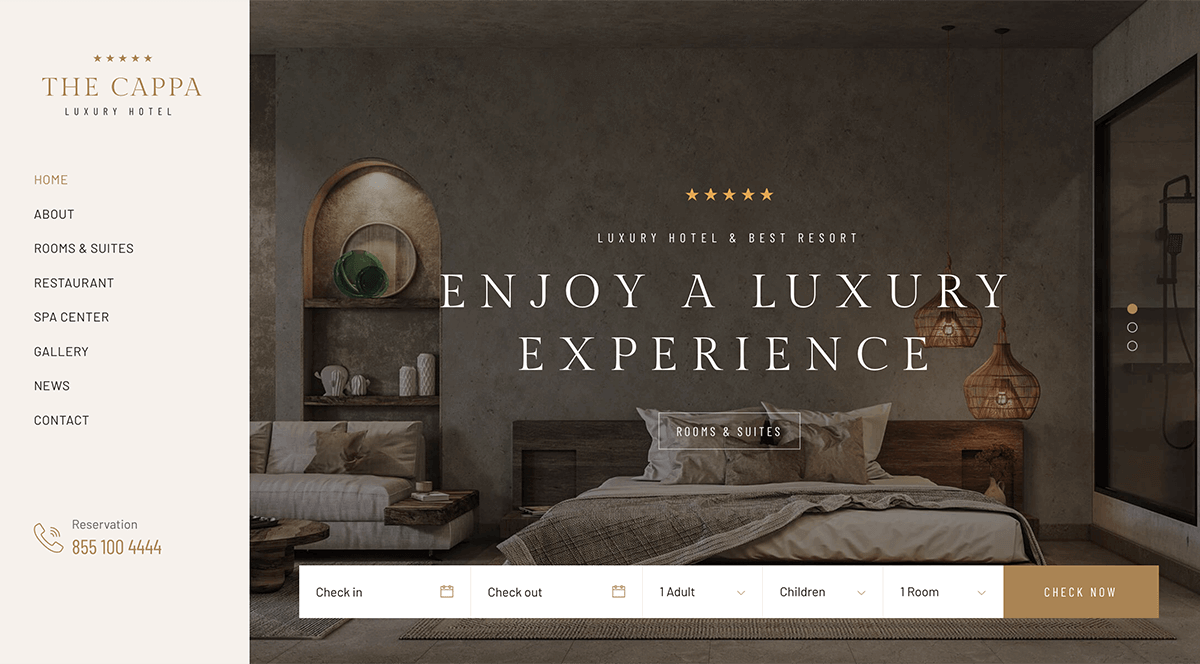 THE CAPPA - Luxury Hotel WordPress