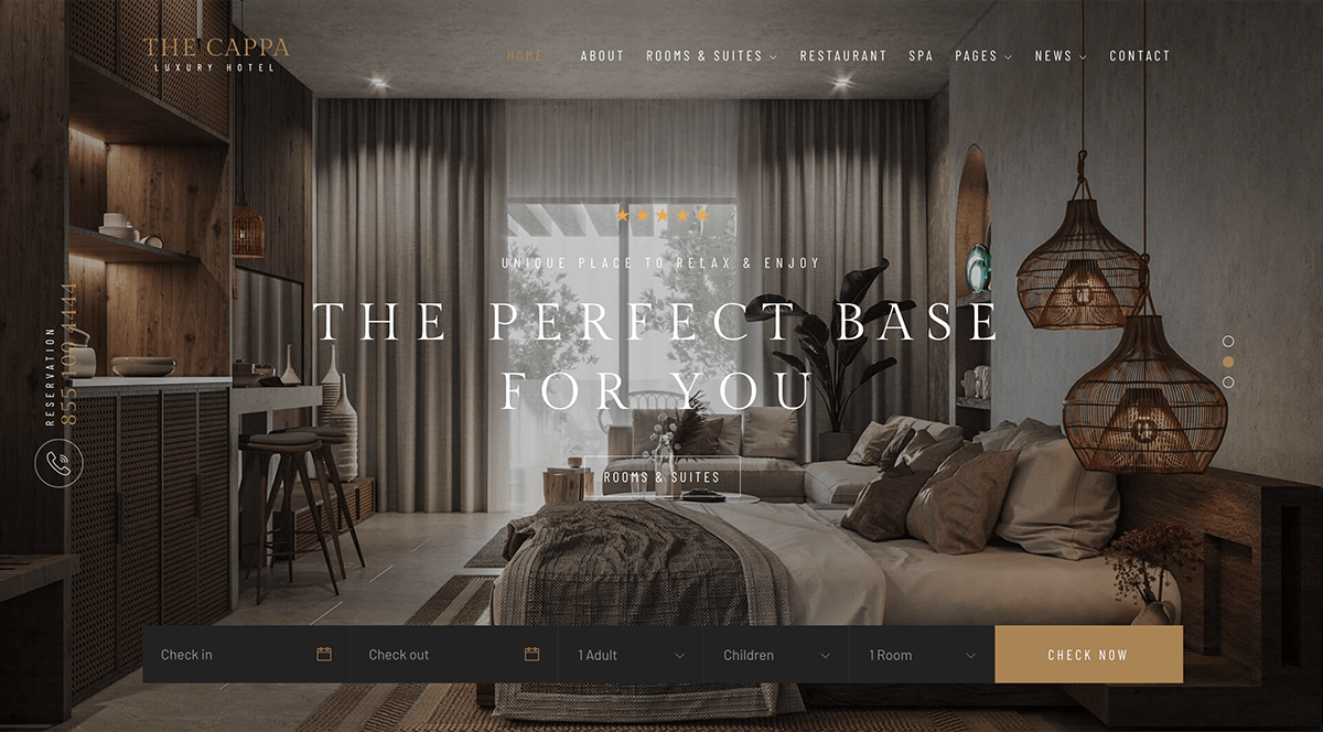 THE CAPPA - Luxury Hotel WordPress