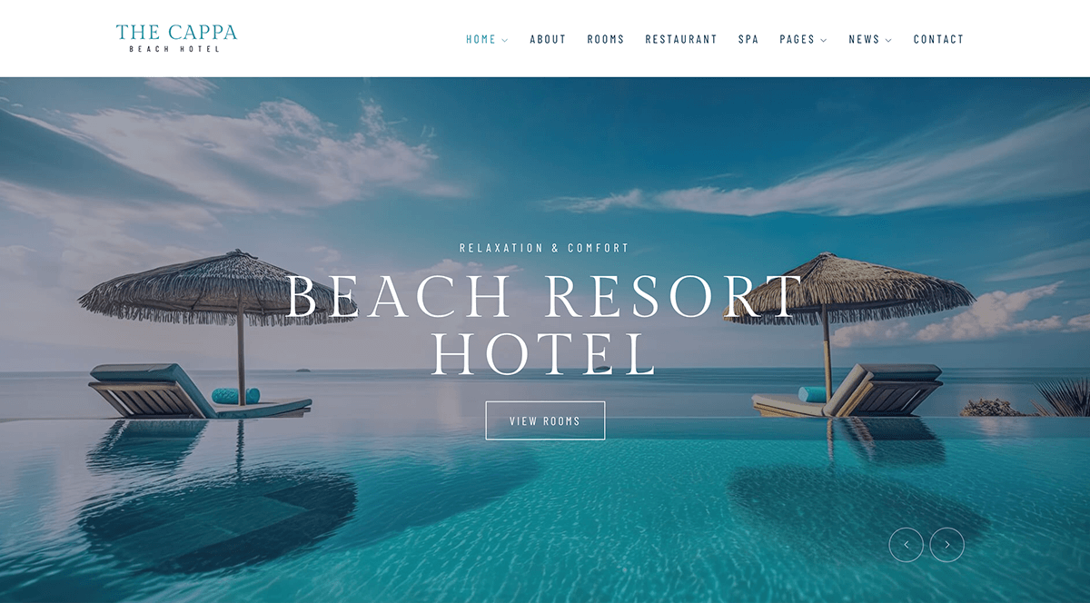 THE CAPPA - Beach Resort Hotel WordPress