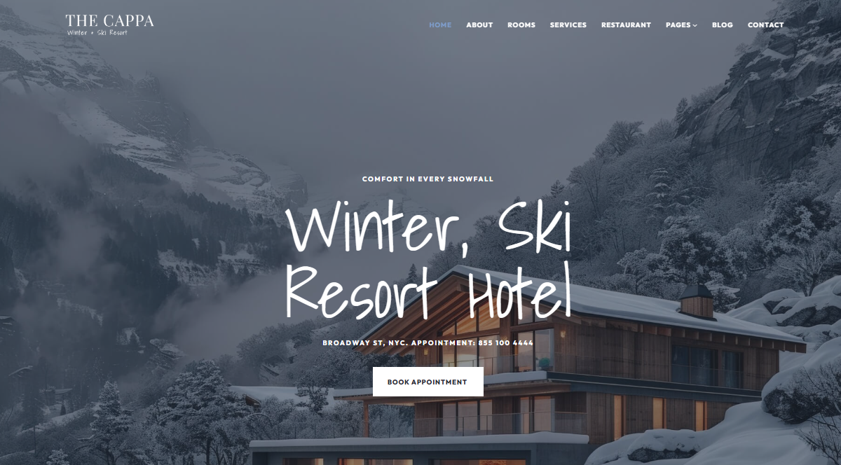 THE CAPPA - Winter Ski Resort Hotel WordPress