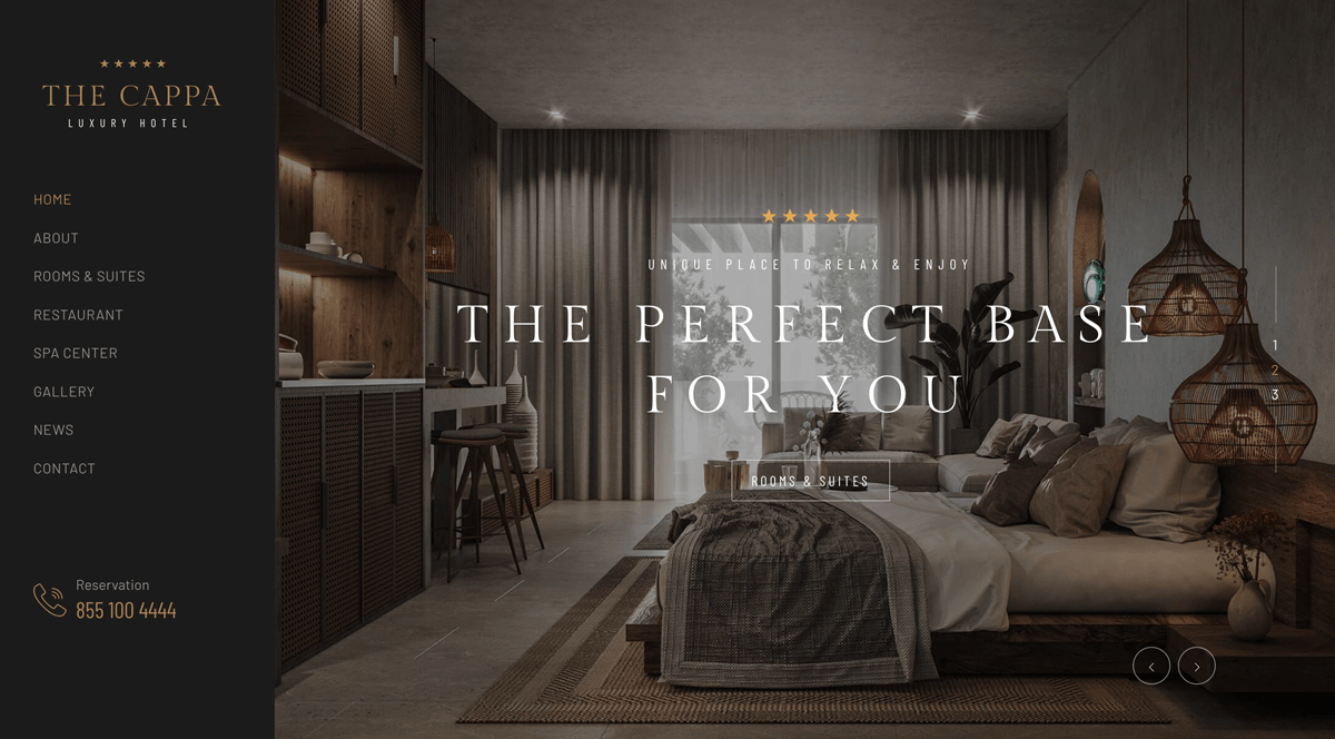 THE CAPPA - Luxury Hotel WordPress