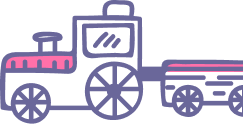 Toy train illustration