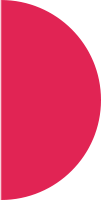Decorative quarter circle