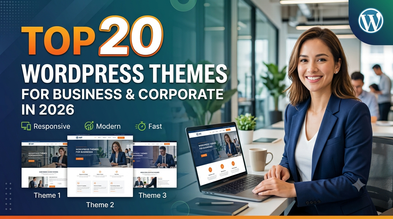 Top 20 WordPress Themes for Business & Corporate Websites in 2026