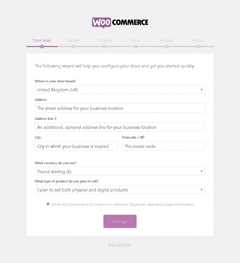 Setting up a WooCommerce WordPress online store