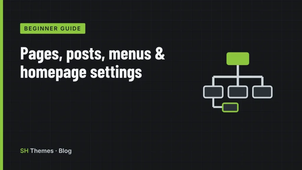WordPress Pages, Posts, Menus and Homepage Settings: Set Up Your Site Structure First