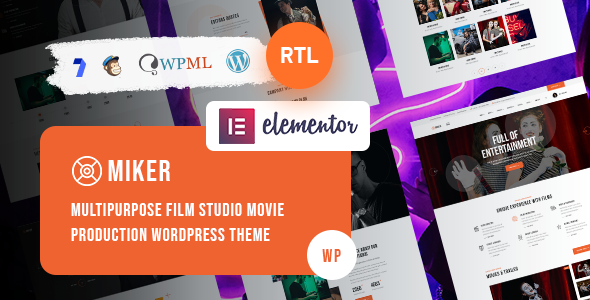 Miker – Movie and Film Studio WordPress Theme