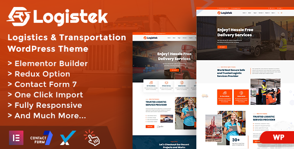 Logistek – Logistics & Transportation WordPress Theme
