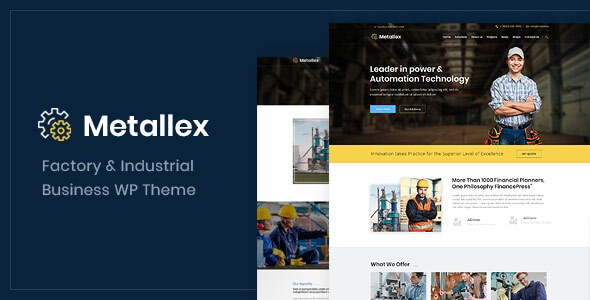 Metallex – Industrial And Engineering WordPress Theme
