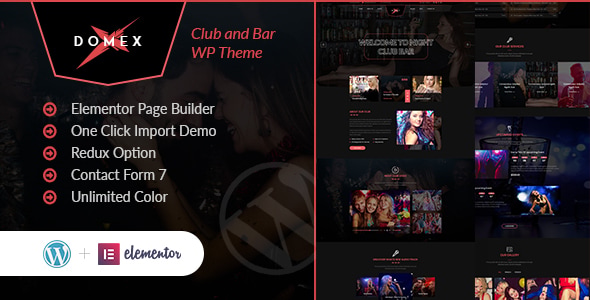 Domex – Night Club WordPress Theme