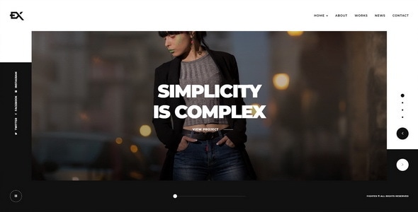 Fightex – Showcase Portfolio WordPress Theme