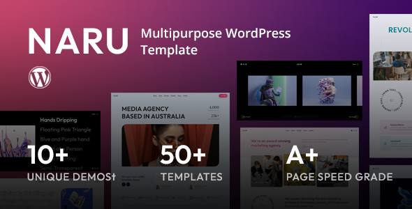 Naru – Multipurpose Portfolio WordPress Theme