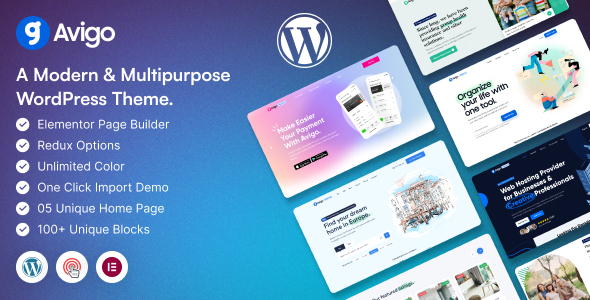 Avigo – Multipurpose Business WordPress Theme