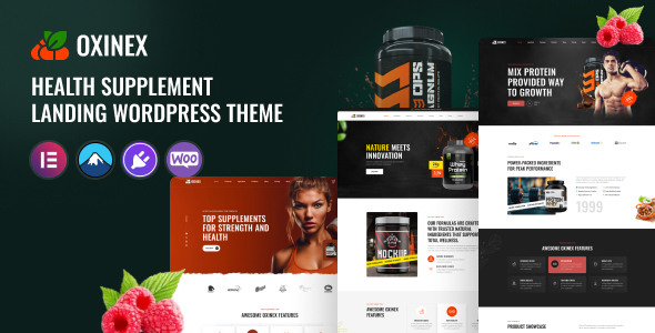 Oxinex – Health Supplement WordPress Theme