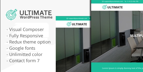 Ultimate – Responsive Multiple Purpose WordPress Theme