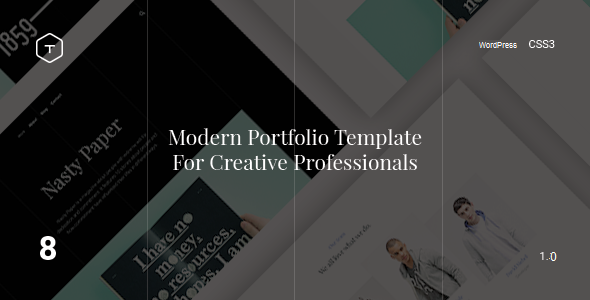 Eight – Responsive Portfolio WordPress Theme